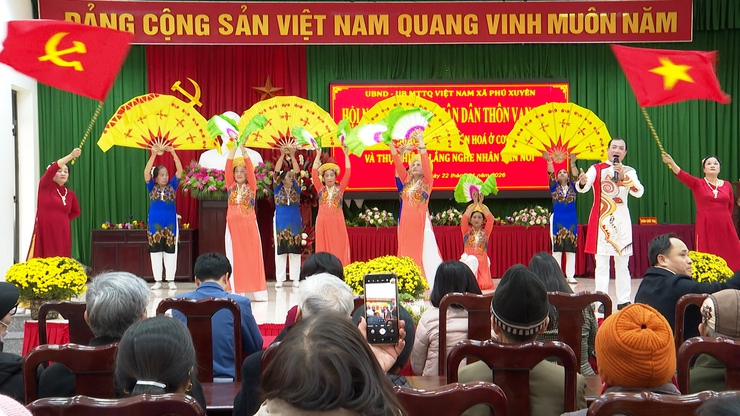 Hội nghị Đại biểu Nhân dân thôn Vạn Điểm bàn xây dựng đời sống văn hóa cơ sở năm 2026 và lắng nghe Nhân dân nói- Ảnh 1.