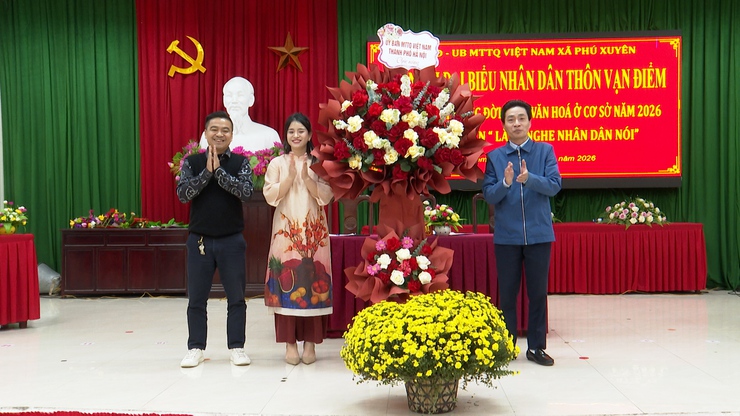 Hội nghị Đại biểu Nhân dân thôn Vạn Điểm bàn xây dựng đời sống văn hóa cơ sở năm 2026 và lắng nghe Nhân dân nói- Ảnh 5.