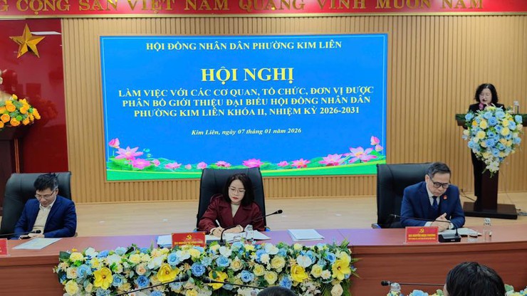Hội nghị làm việc về công tác giới thiệu đại biểu HĐND phường Kim Liên khóa II, nhiệm kỳ 2026–2031- Ảnh 2.