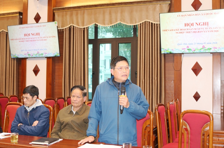 Xã Quốc Oai triển khai kế hoạch sản xuất vụ Xuân năm 2026: Chủ động thời vụ, cơ cấu giống, quyết tâm thắng lợi ngay từ đầu năm- Ảnh 5.