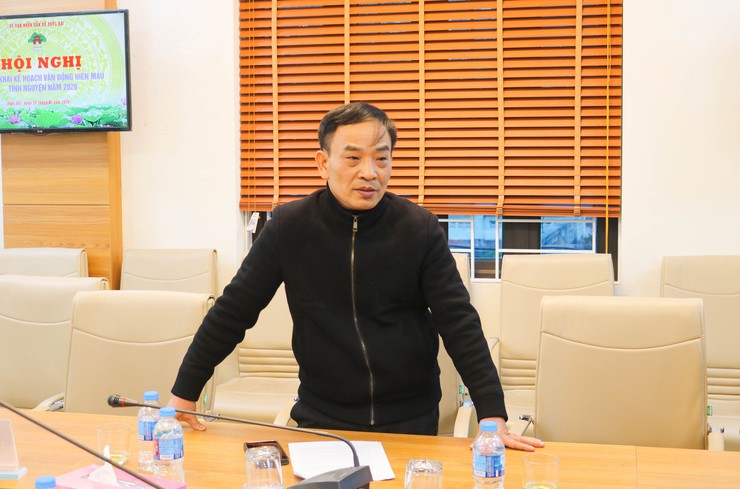 HỘI NGHỊ TRIỂN KHAI KẾ HOẠCH VẬN ĐỘNG HIẾN MÁU TÌNH NGUYỆN NĂM 2026- Ảnh 6.