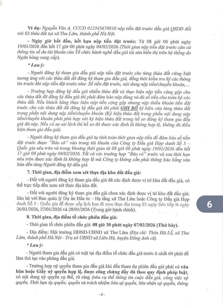 Thông báo mời tham gia đấu giá quyền sử dụng đất đối với các thửa đất trong các ô đất LK2, LK3,LK4 thuộc dự án Xây dựng khu đấu QSD thôn Hà Hương, xã Liên Hà, huyện Đông Anh ( Nay là thôn Hà Hương, xã Thư Lâm).- Ảnh 6.