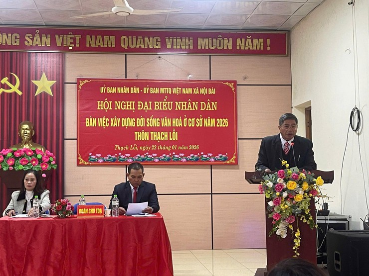 HỘI NGHỊ ĐẠI BIỂU NHÂN DÂN THÔN THẠCH LỖI THÀNH CÔNG TỐT ĐẸP- Ảnh 3.