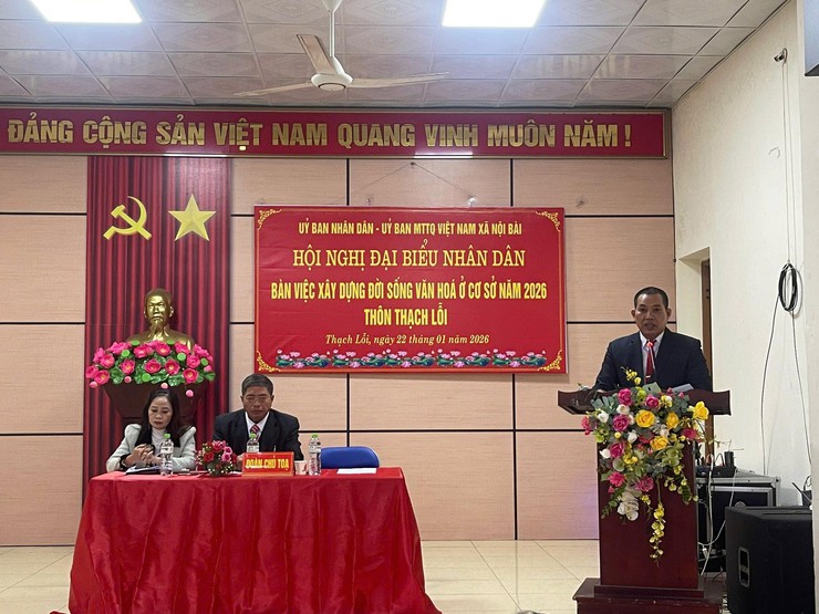 HỘI NGHỊ ĐẠI BIỂU NHÂN DÂN THÔN THẠCH LỖI THÀNH CÔNG TỐT ĐẸP- Ảnh 6.