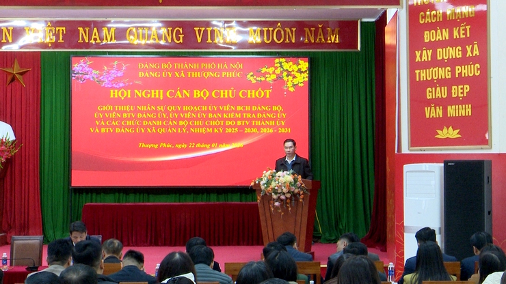 Đảng ủy xã Thượng Phúc chủ động trong công tác cán bộ - Ảnh 1.