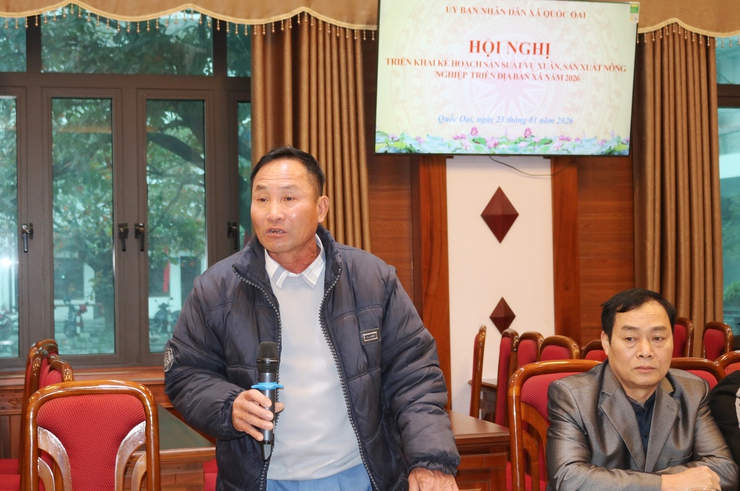 Xã Quốc Oai triển khai kế hoạch sản xuất vụ Xuân năm 2026: Chủ động thời vụ, cơ cấu giống, quyết tâm thắng lợi ngay từ đầu năm- Ảnh 6.