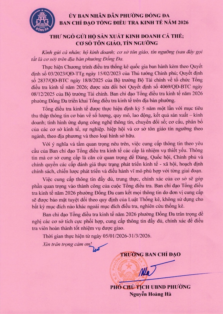 Phường Đống Đa ra quân Tổng điều tra kinh tế năm 2026 và tập huấn nghiệp vụ điều tra- Ảnh 1.