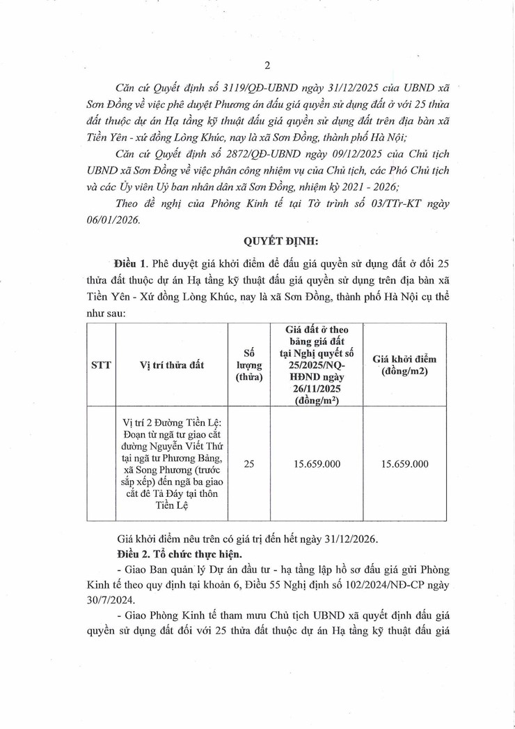 Thông báo đấu giá quyền sử dụng đất ở đối với 25 thửa đất trên địa bàn Tiền Yên - xứ đồng Lòng Khúc, xã Sơn Đồng, thành phố Hà Nội- Ảnh 12.