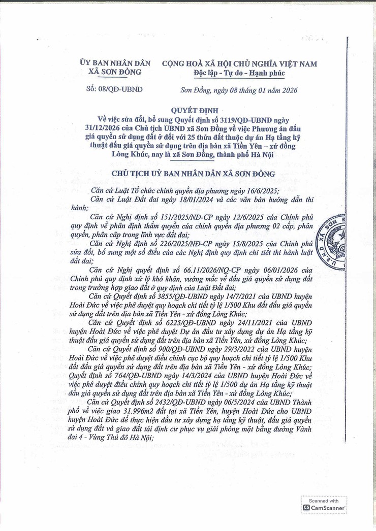 Thông báo đấu giá quyền sử dụng đất ở đối với 25 thửa đất trên địa bàn Tiền Yên - xứ đồng Lòng Khúc, xã Sơn Đồng, thành phố Hà Nội- Ảnh 22.