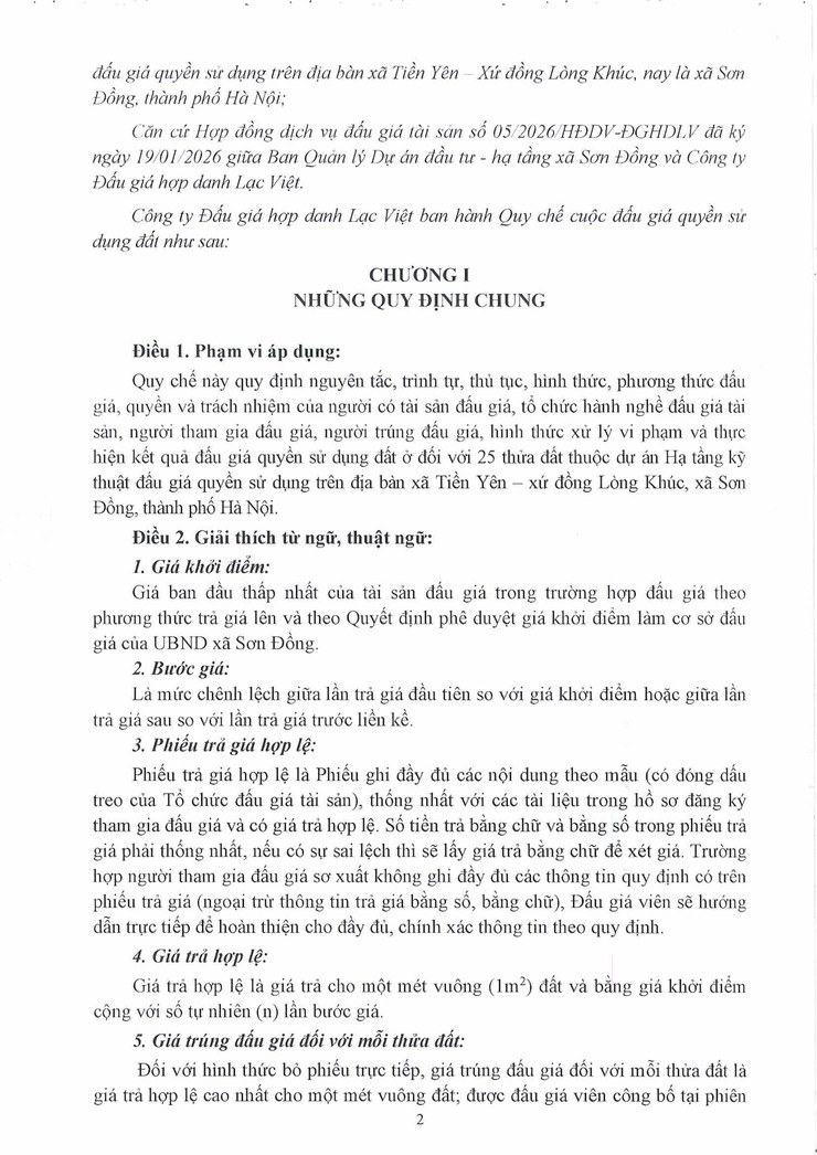 Thông báo đấu giá quyền sử dụng đất ở đối với 25 thửa đất trên địa bàn Tiền Yên - xứ đồng Lòng Khúc, xã Sơn Đồng, thành phố Hà Nội- Ảnh 26.
