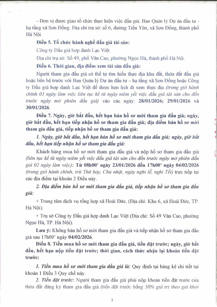Thông báo đấu giá quyền sử dụng đất ở đối với 25 thửa đất trên địa bàn Tiền Yên - xứ đồng Lòng Khúc, xã Sơn Đồng, thành phố Hà Nội- Ảnh 29.