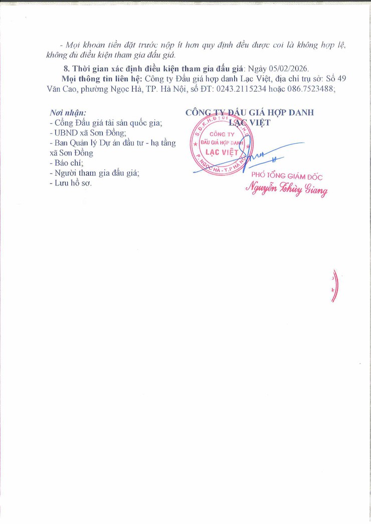 Thông báo đấu giá quyền sử dụng đất ở đối với 25 thửa đất trên địa bàn Tiền Yên - xứ đồng Lòng Khúc, xã Sơn Đồng, thành phố Hà Nội- Ảnh 7.