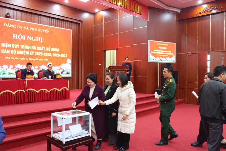 PHÚ XUYÊN RÀ SOÁT, BỔ SUNG QUY HOẠCH CÁN BỘ LÃNH ĐẠO, QUẢN LÝ NHIỆM KỲ 2025–2030, 2026–2031- Ảnh 6.