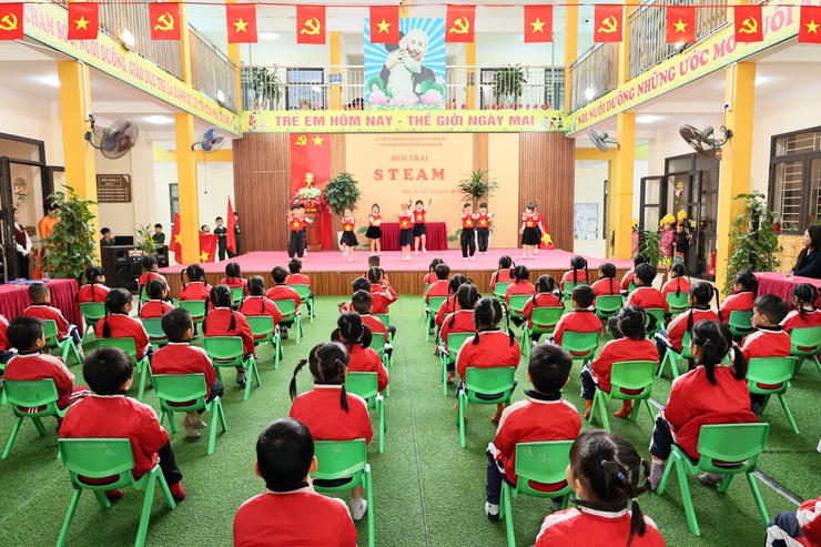 

Trường Mầm non Quảng Bị tổ chức chuyên đề “Phát triển chương trình giáo dục nhà trường đi sâu lĩnh vực giáo dục phát triển nhận thức”- Ảnh 6.