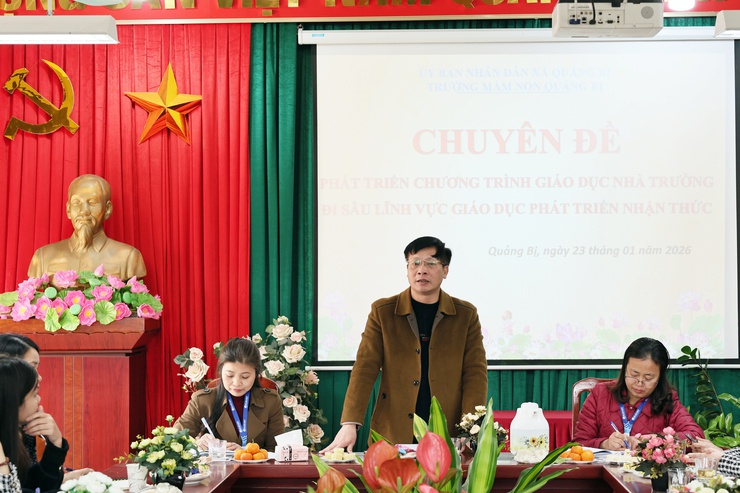 

Trường Mầm non Quảng Bị tổ chức chuyên đề “Phát triển chương trình giáo dục nhà trường đi sâu lĩnh vực giáo dục phát triển nhận thức”- Ảnh 10.