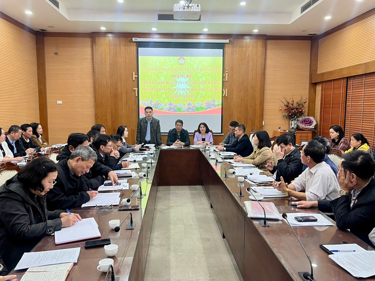 HỘI NGHỊ TRIỂN KHAI KẾ HOẠCH TỔ CHỨC HỘI NGHỊ ĐẠI BIỂU NHÂN DÂN BÀN VIỆC XÂY DỰNG ĐỜI SỐNG VĂN HÓA Ở CƠ SỞ NĂM 2026- Ảnh 1.