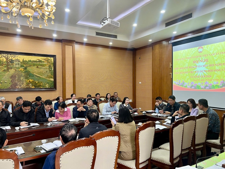 HỘI NGHỊ TRIỂN KHAI KẾ HOẠCH TỔ CHỨC HỘI NGHỊ ĐẠI BIỂU NHÂN DÂN BÀN VIỆC XÂY DỰNG ĐỜI SỐNG VĂN HÓA Ở CƠ SỞ NĂM 2026- Ảnh 3.