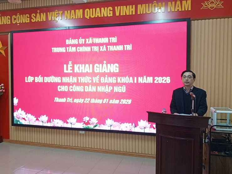 KHAI GIẢNG LỚP BỒI DƯỠNG NHẬN THỨC VỀ ĐẢNG KHÓA I – NĂM 2026- Ảnh 1.