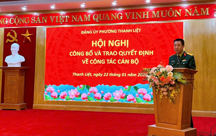 Đồng chí Cao Ngọc Hà giữ chức Chỉ huy trưởng Ban Chỉ huy Quân sự phường Thanh Liệt- Ảnh 2.