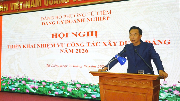 Đảng ủy Doanh nghiệp phường Từ Liêm triển khai nhiệm vụ công tác Đảng năm 2026

- Ảnh 7.