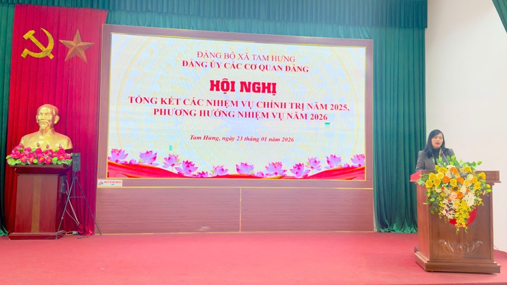 Đảng bộ các cơ quan Đảng xã Tam Hưng: Khẳng định vai trò nòng cốt trong năm bản lề 2025- Ảnh 2.