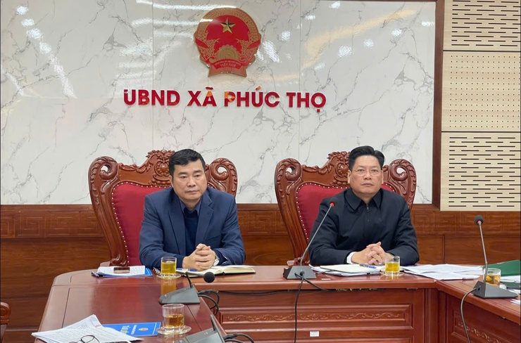 UBND xã làm việc với các Ban bầu cử ĐBQH và đại biểu HĐND xã nhiệm kỳ 2026–2031- Ảnh 1.