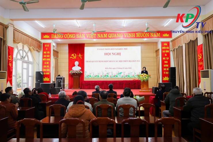 Xã Kiều Phú tổ chức Hội nghị công bố các quyết định hợp nhất các tổ chức Hội- Ảnh 2.