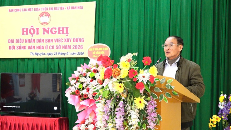 HỘI NGHỊ ĐẠI BIỂU NHÂN DÂN NĂM 2026 TẠI THÔN THỊ NGUYÊN: LAN TỎA TINH THẦN DÂN CHỦ, ĐOÀN KẾT, ĐỒNG THUẬN TRONG NHÂN DÂN- Ảnh 3.