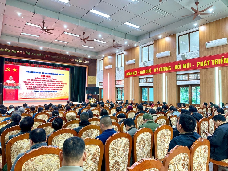 UBND – Ủy ban MTTQ Việt Nam xã Thư Lâm tổ chức Hội nghị triển khai kế hoạch tổ chức Hội nghị đại biểu Nhân dân; Tổ chức cuộc thi “Thôn, khu, tổ dân phố sáng – xanh – sạch – đẹp - Ảnh 1.