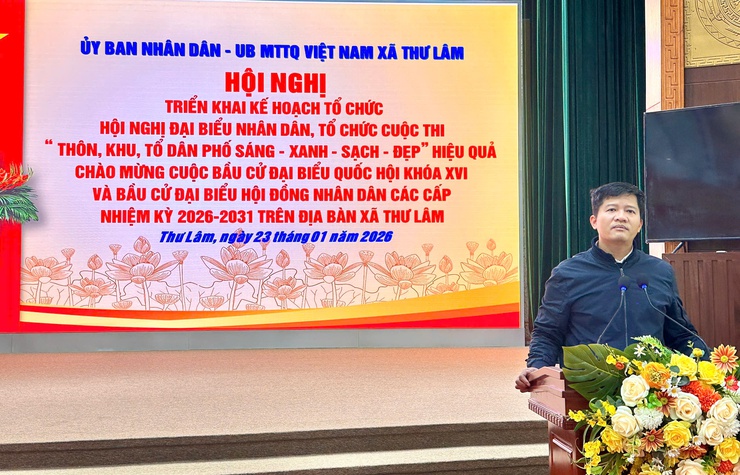 UBND – Ủy ban MTTQ Việt Nam xã Thư Lâm tổ chức Hội nghị triển khai kế hoạch tổ chức Hội nghị đại biểu Nhân dân; Tổ chức cuộc thi “Thôn, khu, tổ dân phố sáng – xanh – sạch – đẹp - Ảnh 14.