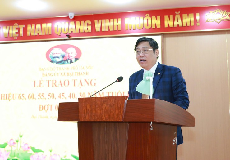 Đảng bộ xã Đại Thanh trao tặng 45 huy hiệu đảng đợt 3/2/2026- Ảnh 8.