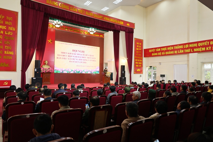 Ủy ban Mặt trận Tổ quốc Việt Nam xã Quảng Bị tổ chức Hội nghị đại biểu Nhân dân bàn về xây dựng đời sống văn hóa năm 2026- Ảnh 4.