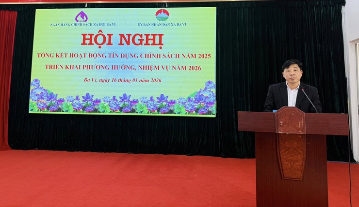 UBND XÃ BA VI TRIỂN KHAI NHIỆM VỤ CHO VAY TÍN DỤNG CHÍNH SÁCH NĂM 2026- Ảnh 1.