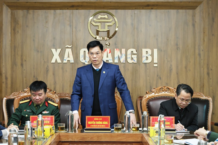 UBND xã Quảng Bị tổ chức hội nghị bàn giao nhiệm vụ Chỉ huy trưởng Ban Chỉ huy Quân sự xã- Ảnh 5.