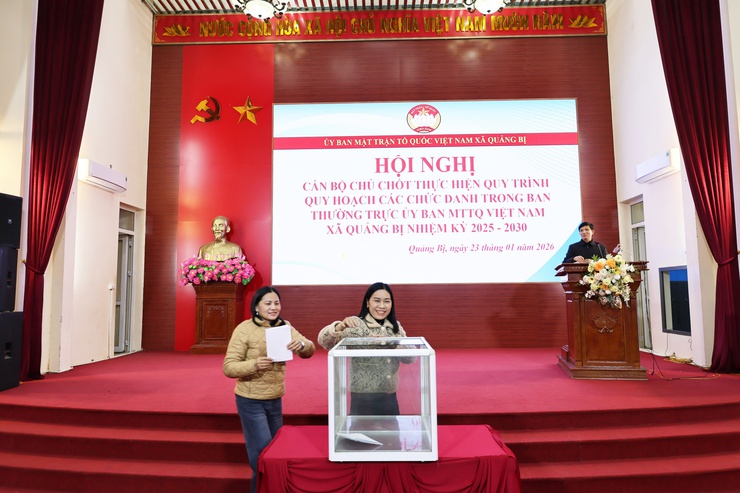 Ủy ban MTTQ Việt Nam xã Quảng Bị tổ chức hội nghị cán bộ chủ chốt thực hiện quy trình quy hoạch các chức danh Ban Thường trực nhiệm kỳ 2025 – 2030 và triển khai chương trình công tác năm 2026- Ảnh 5.