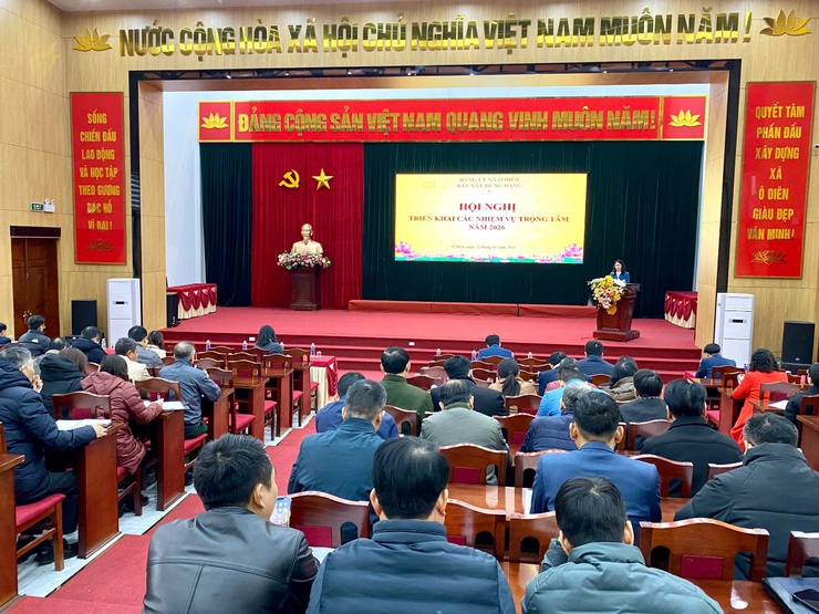 Đảng uỷ xã Ô Diên tổ chức Hội nghị triển khai các nhiệm vụ trọng tâm năm 2026- Ảnh 3.