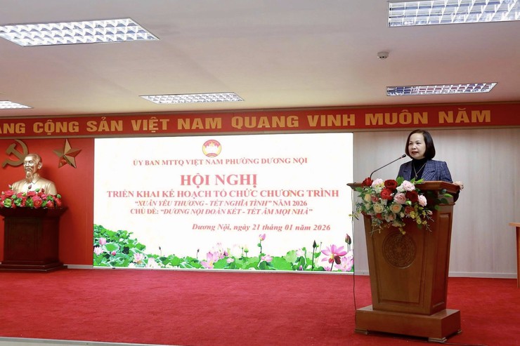 Uỷ ban MTTQ phường Dương Nội triển khai một số nhiệm vụ trọng tâm Tết Nguyên đán Bính Ngọ 2026- Ảnh 1.