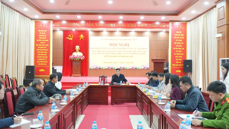 Phượng Dực triển khai chuẩn bị Triển lãm sản phẩm thủ công mỹ nghệ phục vụ Xuân Bính Ngọ 2026- Ảnh 1.