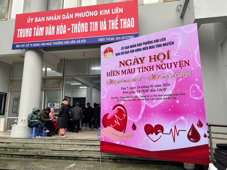 Phường Kim Liên tổ chức Ngày hội hiến máu tình nguyện Xuân hồng năm 2026- Ảnh 8.