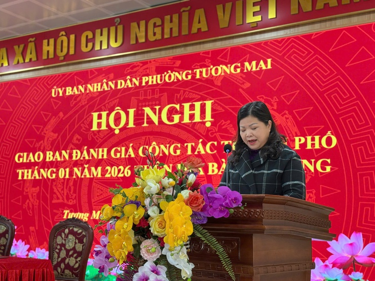 Phường Tương Mai tổ chức hội nghị giao ban với các 
Tổ dân phố tháng 01/2026
- Ảnh 9.