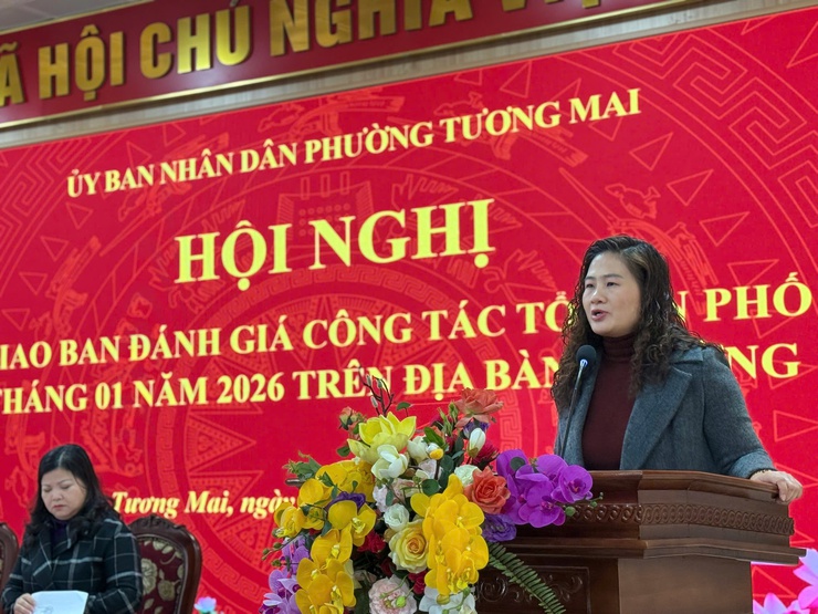 Phường Tương Mai tổ chức hội nghị giao ban với các 
Tổ dân phố tháng 01/2026
- Ảnh 1.