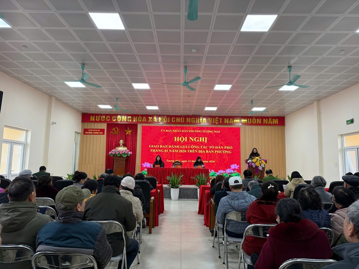 Phường Tương Mai tổ chức hội nghị giao ban với các 
Tổ dân phố tháng 01/2026
- Ảnh 2.