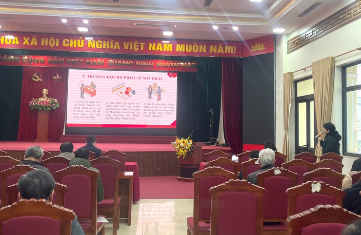 XÃ VĨNH THANH TỔ CHỨC HỘI NGHỊ TẬP HUẤN LẬP VÀ NIÊM YẾT DANH SÁCH CỬ TRI PHỤC VỤ BẦU CỬ NĂM 2026- Ảnh 6.