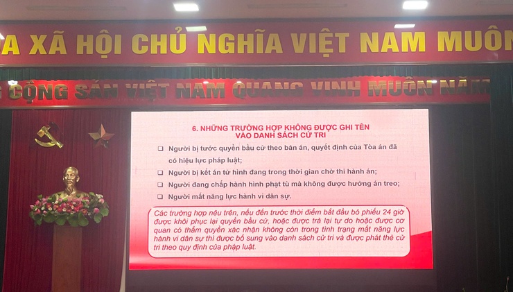 XÃ VĨNH THANH TỔ CHỨC HỘI NGHỊ TẬP HUẤN LẬP VÀ NIÊM YẾT DANH SÁCH CỬ TRI PHỤC VỤ BẦU CỬ NĂM 2026- Ảnh 7.