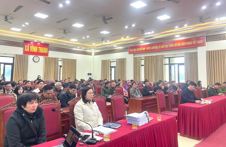 XÃ VĨNH THANH TỔ CHỨC HỘI NGHỊ TẬP HUẤN LẬP VÀ NIÊM YẾT DANH SÁCH CỬ TRI PHỤC VỤ BẦU CỬ NĂM 2026- Ảnh 3.