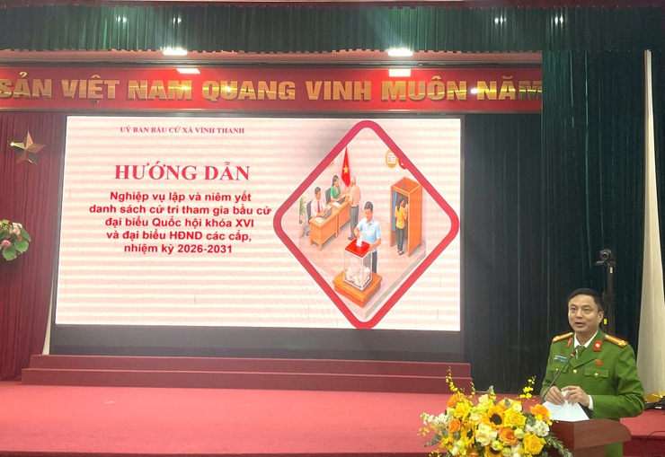 XÃ VĨNH THANH TỔ CHỨC HỘI NGHỊ TẬP HUẤN LẬP VÀ NIÊM YẾT DANH SÁCH CỬ TRI PHỤC VỤ BẦU CỬ NĂM 2026- Ảnh 14.