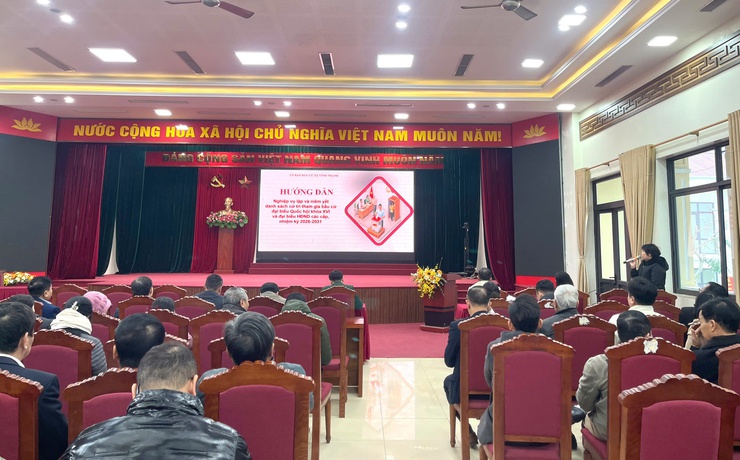 XÃ VĨNH THANH TỔ CHỨC HỘI NGHỊ TẬP HUẤN LẬP VÀ NIÊM YẾT DANH SÁCH CỬ TRI PHỤC VỤ BẦU CỬ NĂM 2026- Ảnh 5.