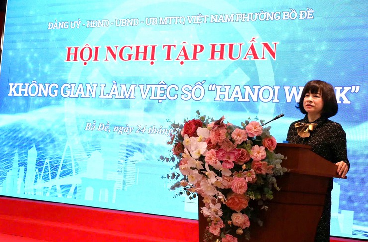 Phường Bồ Đề tập huấn không gian làm việc số "HanoiWork"- Ảnh 4.