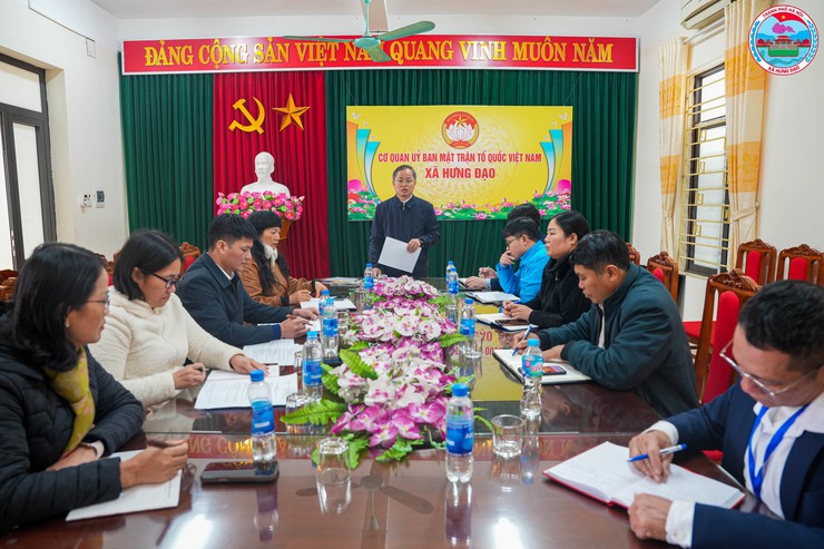 ỦY BAN MTTQ VIỆT NAM XÃ HƯNG ĐẠO TỔ CHỨC HỘI NGHỊ CÁN BỘ, CÔNG CHỨC, NGƯỜI LAO ĐỘNG NĂM 2026- Ảnh 1.