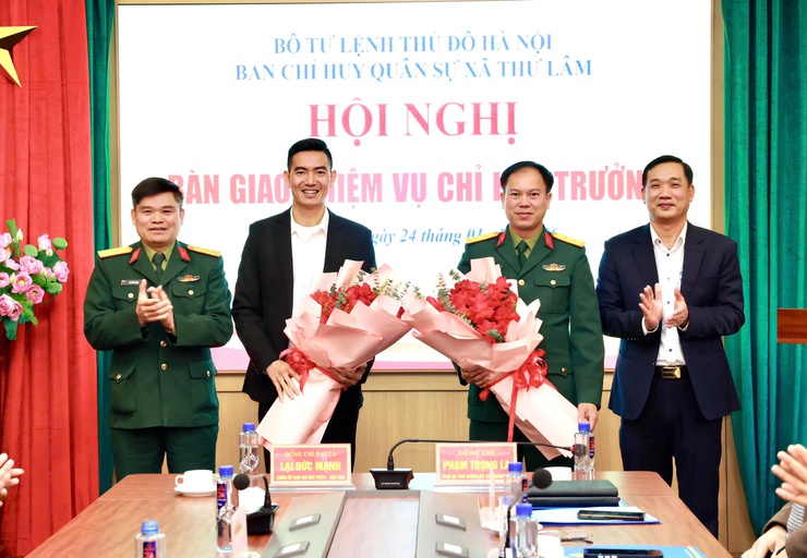 BAN CHỈ HUY QUÂN SỰ XÃ THƯ LÂM TỔ CHỨC HỘI NGHỊ BÀN GIAO NHIỆM VỤ CHỈ HUY TRƯỞNG BAN CHỈ HUY QUÂN SỰ XÃ- Ảnh 6.